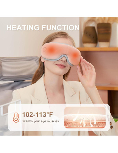 Masajeador de Ojos LAOBEN con Calor y Música Bluetooth