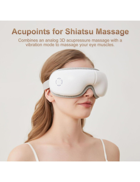 Masajeador de Ojos LAOBEN con Calor y Música Bluetooth