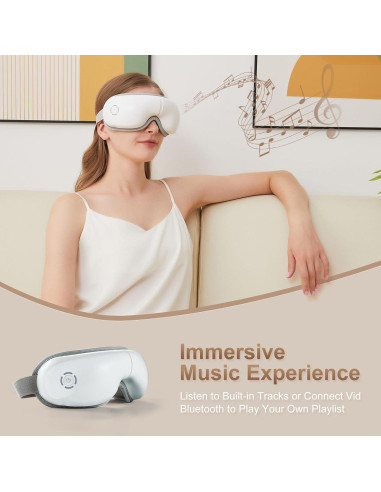 Masajeador de Ojos LAOBEN con Calor y Música Bluetooth