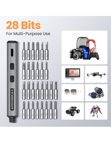 Destornillador Eléctrico AM ARROWMAX SES MINI 28 Puntas
