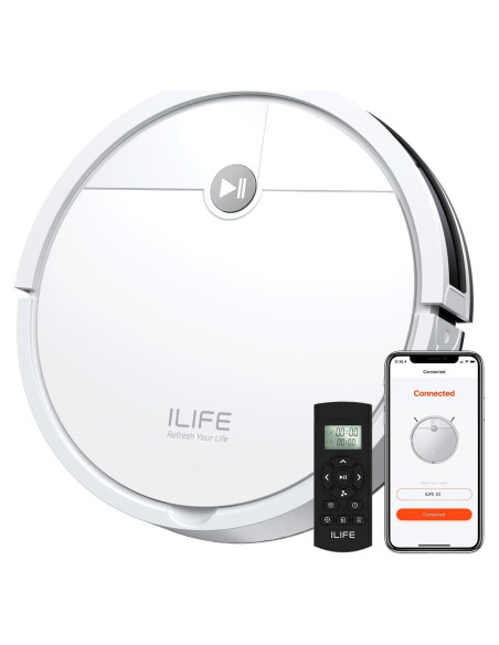 Aspiradora Robot ILIFE X3, Succión 3000Pa, 120 Min, Control APP