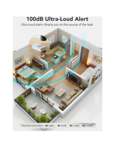 Detectores de Fugas de Agua GoveeLife Paquete de 5 100dB 2