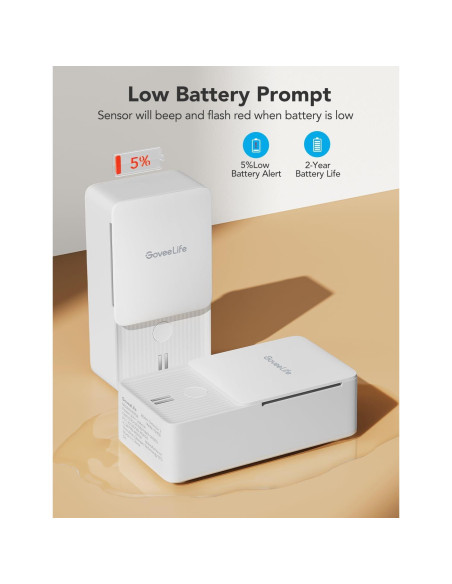 Detectores de Fugas de Agua GoveeLife Paquete de 5 100dB