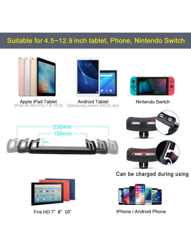 Soporte de trípode SAMHOUSING para iPad ajustable 165 cm