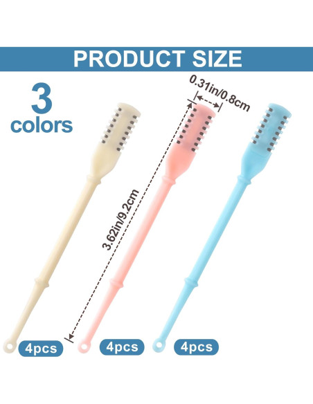 12 Cortadores de Vello Nasal Isslly 360 2 en 1 Colores