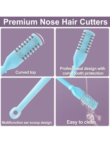 12 Cortadores de Vello Nasal Isslly 360 2 en 1 Colores