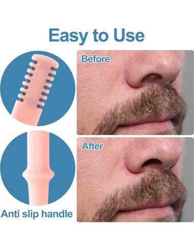 12 Cortadores de Vello Nasal Isslly 360 2 en 1 Colores