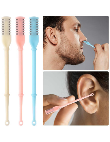 12 Cortadores de Vello Nasal Isslly 360 2 en 1 Colores