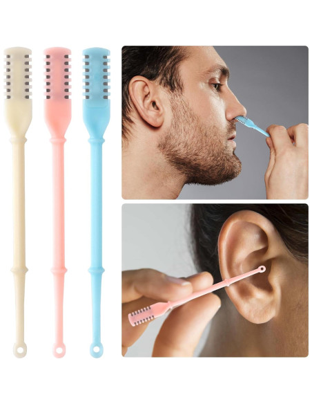 12 Cortadores de Vello Nasal Isslly 360 2 en 1 Colores