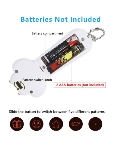 Juguete Interactivo para Gatos Helmsman Blanco 5 Patrones