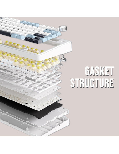 Teclado Mecánico EPOMAKER F75 Inalámbrico 75% RGB