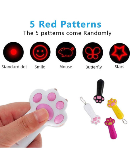 Juguete Interactivo para Gatos Helmsman Blanco 5 Patrones