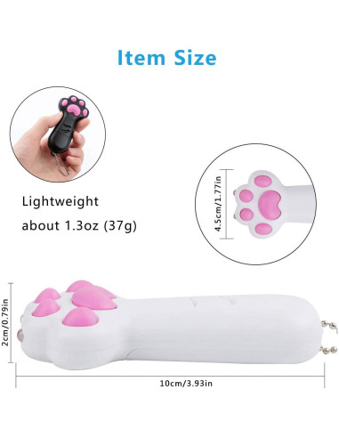 Juguete Interactivo para Gatos Helmsman Blanco 5 Patrones