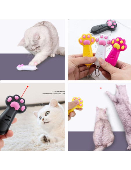 Juguete Interactivo para Gatos Helmsman Blanco 5 Patrones