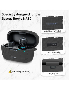 Funda protectora POZCIS para Baseus Bowie MA10 con mosquetón 2