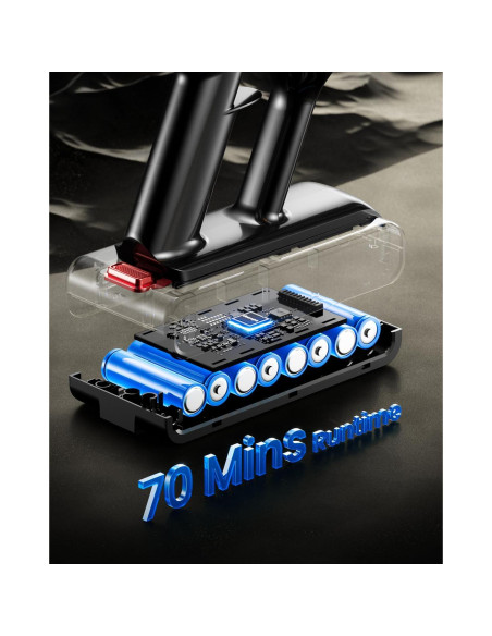 Aspiradora Inalámbrica Dsorupa V10 Ultra 550W 70Min Antienredos