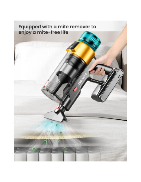 Aspiradora Inalámbrica Dsorupa V10 Ultra 550W 70Min Antienredos