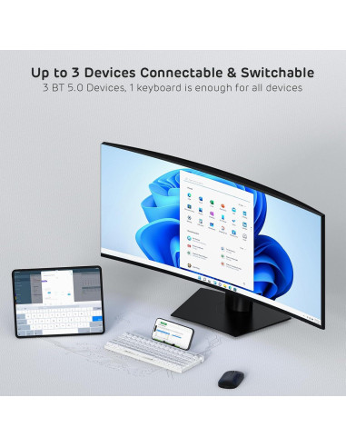 Teclado Mecánico Plegable RK Royal Kludge F68 Inalámbrico