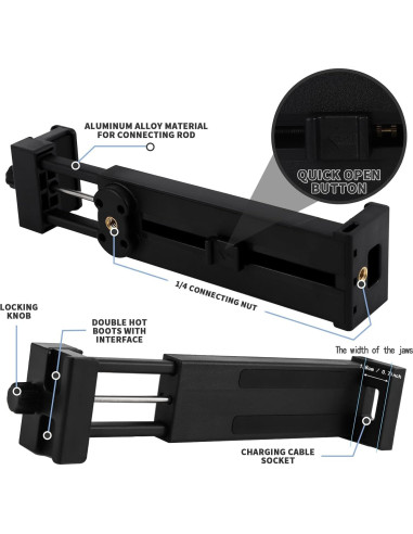 Adaptador de Montaje en Trípode Teefeet JLP-1 para iPad y Teléfonos