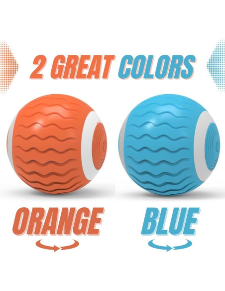 Bola Interactiva para Gatos Yige Naranja LED Recargable