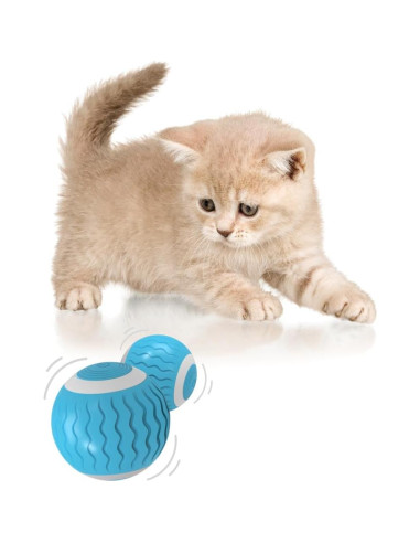 Bola Interactiva para Gatos Yige Naranja LED Recargable