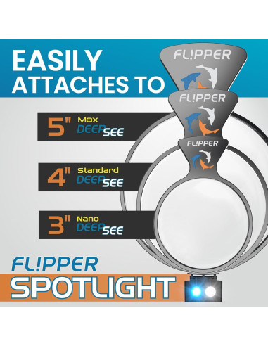 Foco LED Recargable Flipper DeepSee para Acuarios