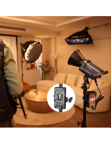Placa de Batería V-Mount SmallRig 3676 para Luz COB