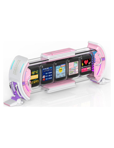 Reloj Digital Divoom Times Gate Rosa con Pantalla Pixel