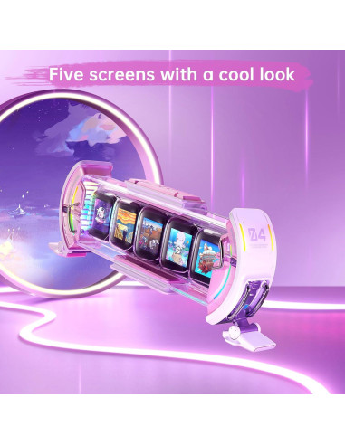 Reloj Digital Divoom Times Gate Rosa con Pantalla Pixel