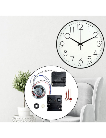 Mecanismo Reloj de Pared DIY Estilo E con Campana