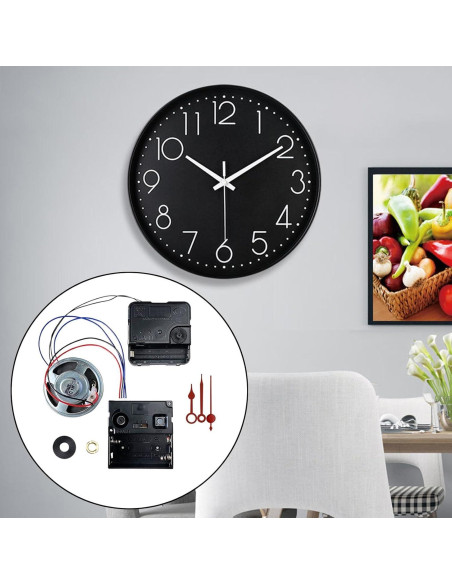 Mecanismo Reloj de Pared DIY Estilo E con Campana