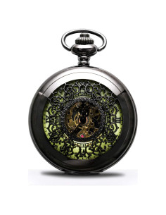 Reloj de bolsillo mecánico BOSHIYA vintage con cadena