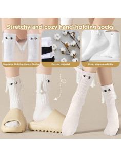 Calcetines Magnéticos Divertidos para Parejas - 2 Pares 2