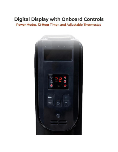 Calefactor de Radiador Comfort Zone 1500W Digital Aceite