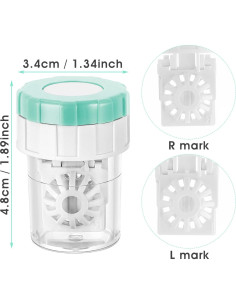 Estuches para Lentes de Contacto Sibba - 5 Piezas Portátiles 2