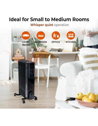 Calefactor de Radiador Comfort Zone 1500W Digital Aceite