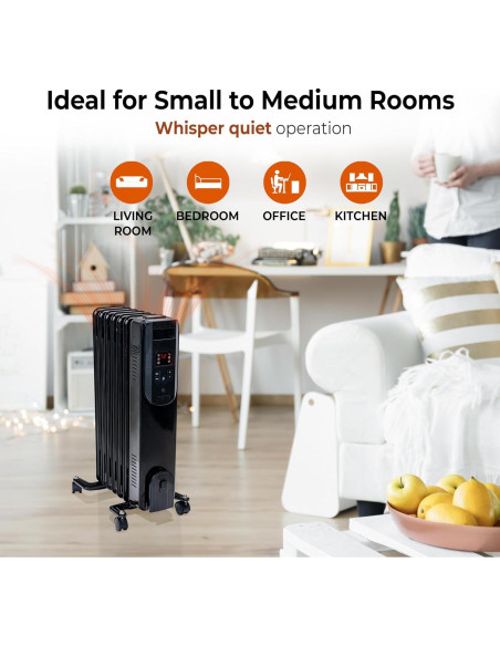 Calefactor de Radiador Comfort Zone 1500W Digital Aceite