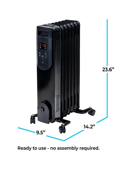 Calefactor de Radiador Comfort Zone 1500W Digital Aceite