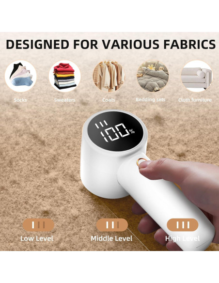 Raspador de tela Peiyuu Q20 recargable con pantalla LED