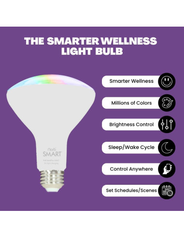 Bombillas LED Inteligentes NorbSMART BR30 9W 2-Pack