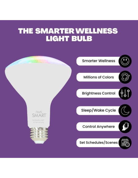 Bombillas LED Inteligentes NorbSMART BR30 9W 2-Pack