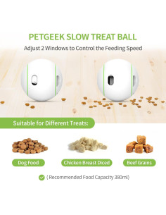 PETGEEK Bola Interactiva para Perros con Golosinas 14.5cm 2