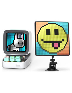 Altavoz Bluetooth Divoom Ditoo Blanco + Pantalla Pixoo-Max