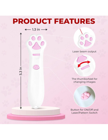 Juguete Interactivo O'ANTOO para Gato y Perro - Proyector