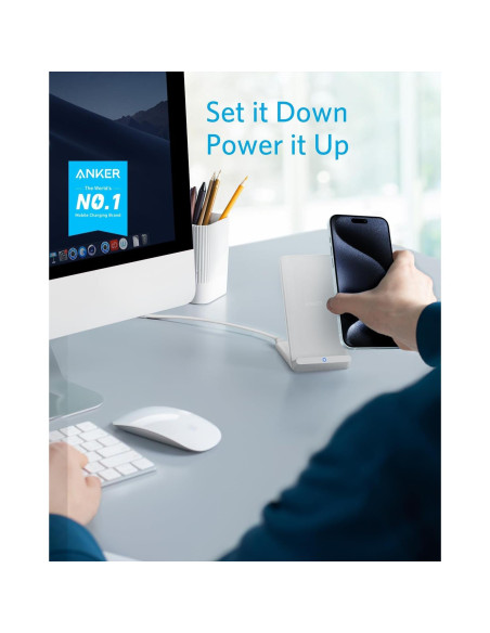 Anker Soporte Carga Inalámbrica 10W para iPhone y Galaxy