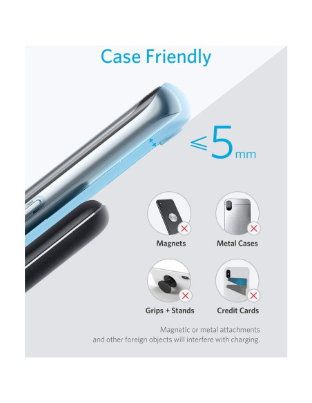 Anker Soporte Carga Inalámbrica 10W para iPhone y Galaxy