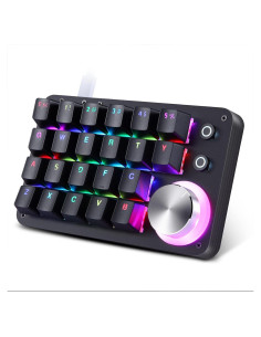 Teclado Mecánico Koolertron 24 Teclas RGB Programable
