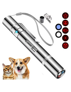 Puntero láser para gatos Yiwu 7 patrones recarga USB