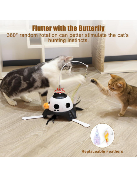 Juguete Automático para Gatos AIPERRO 3-en-1 Interactivo