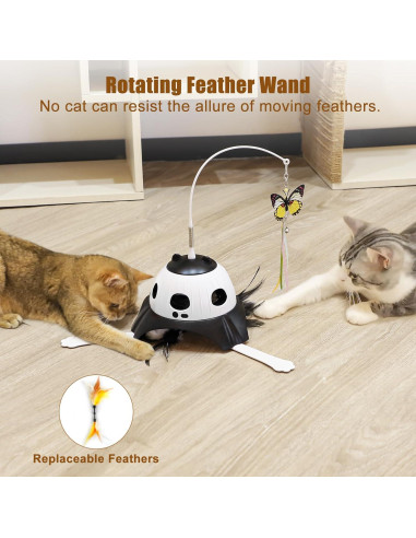 Juguete Automático para Gatos AIPERRO 3-en-1 Interactivo